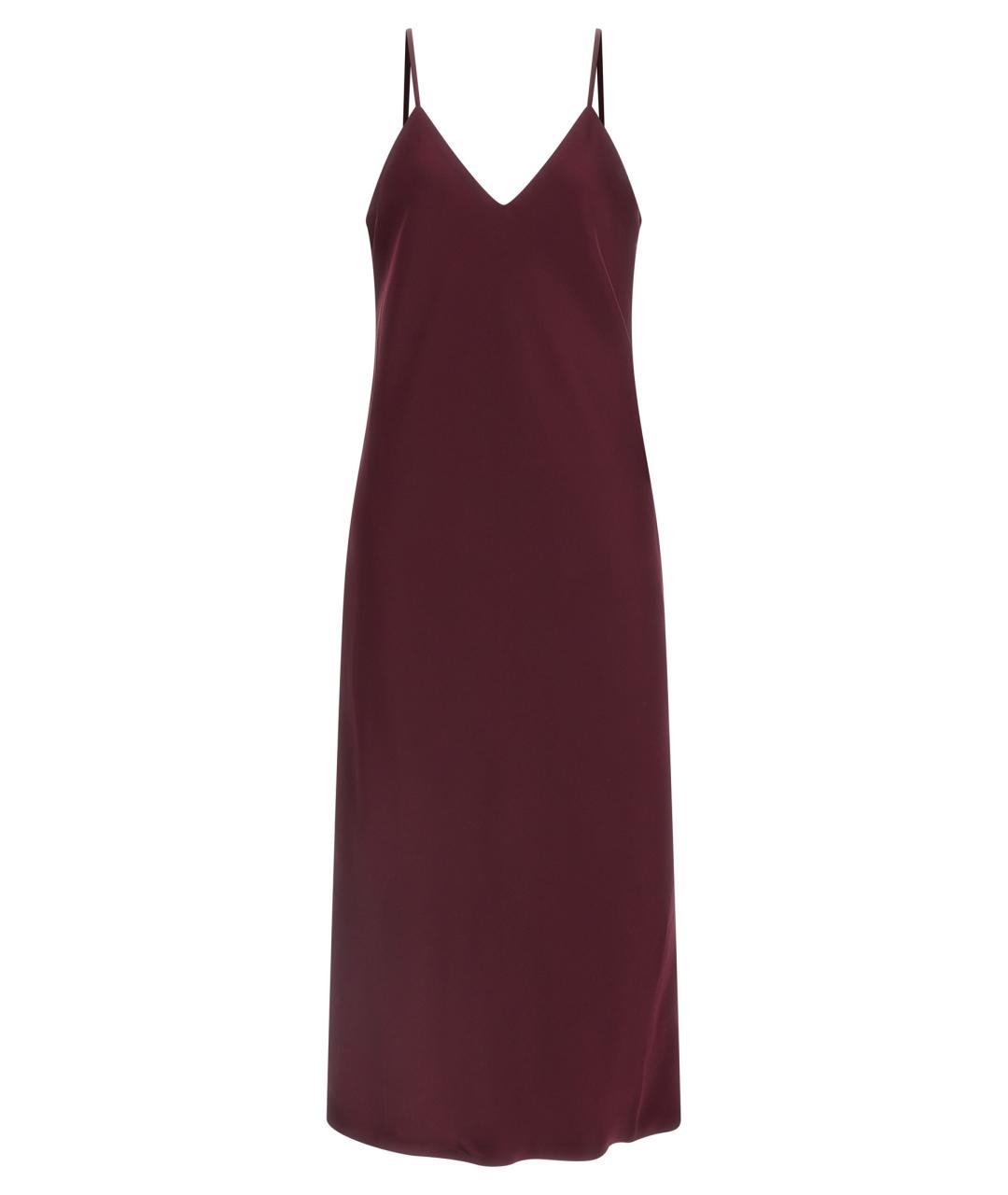 NORMA KAMALI Бордовое полиэстеровое повседневное платье, фото 1