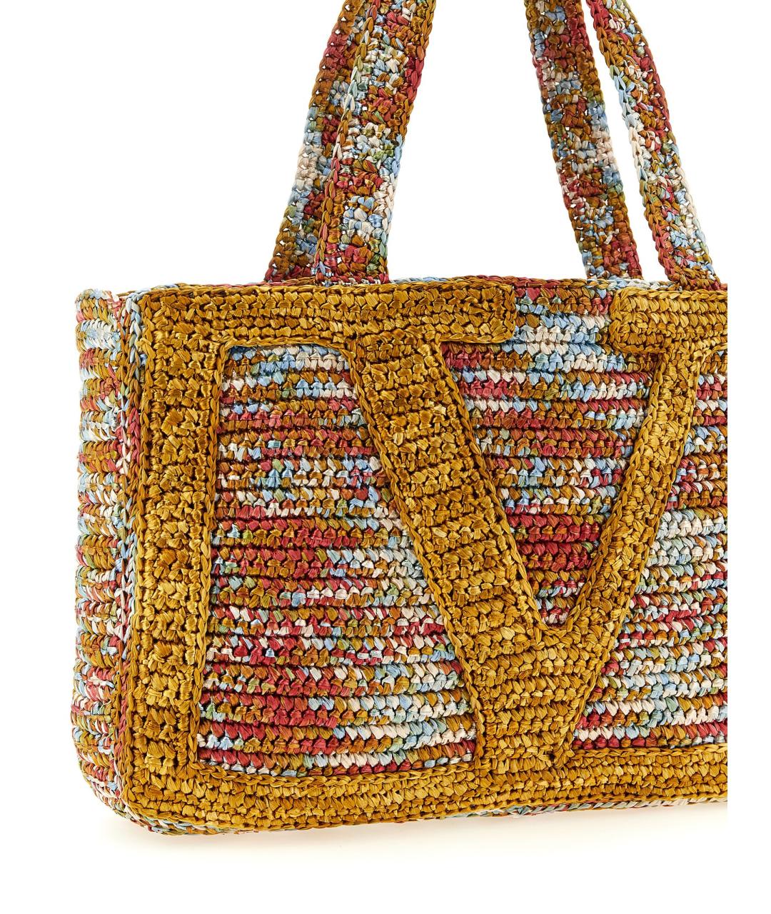 VALENTINO Мульти пелетеная сумка тоут, фото 3