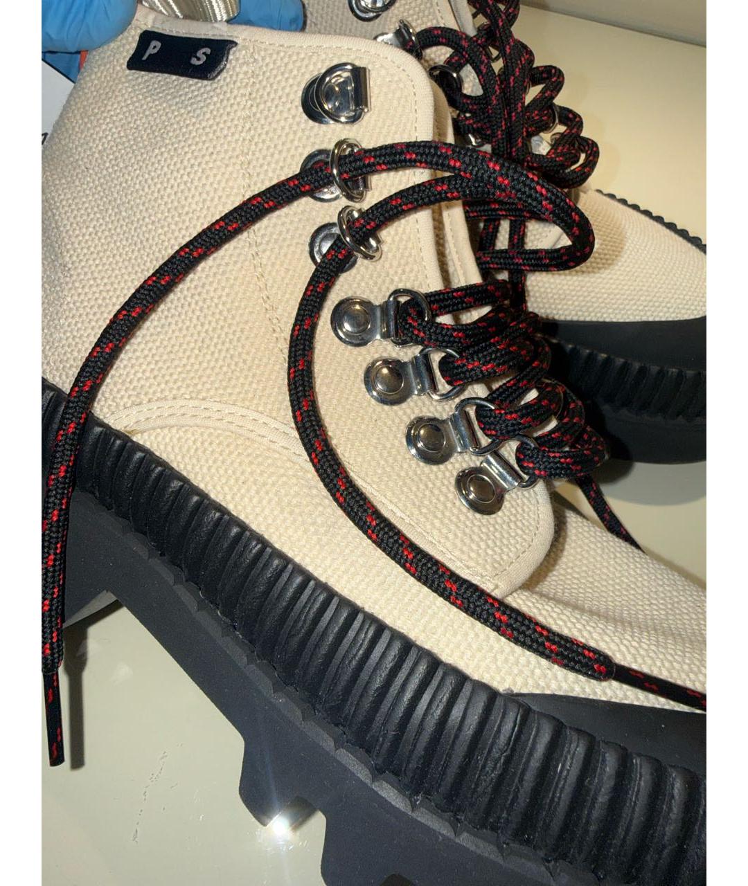 PROENZA SCHOULER Бежевые текстильные ботинки, фото 7