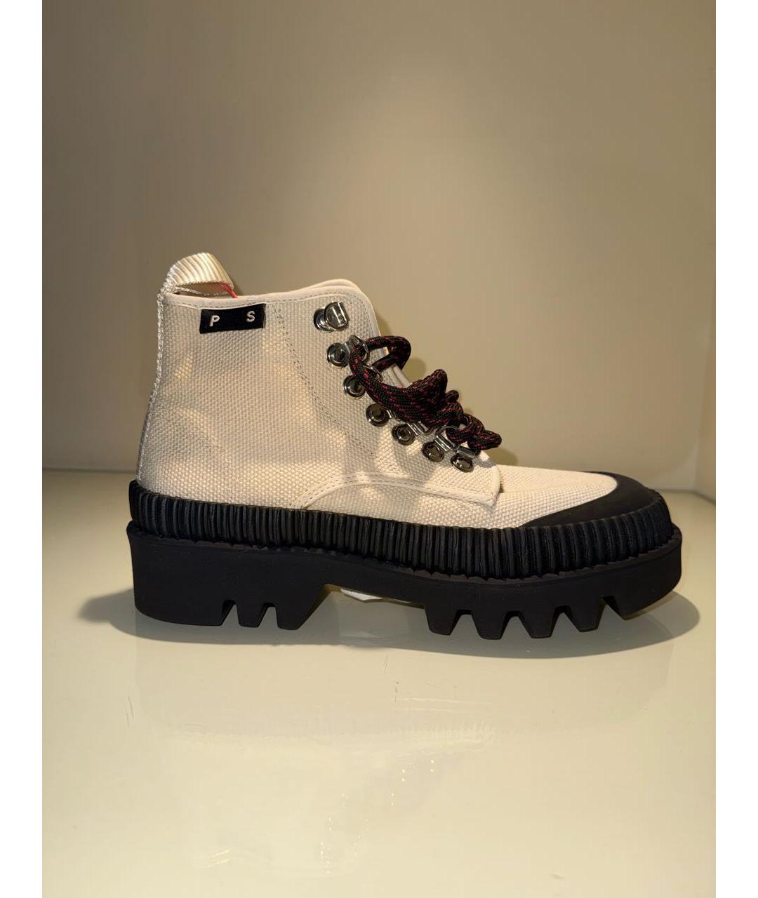 PROENZA SCHOULER Бежевые текстильные ботинки, фото 8