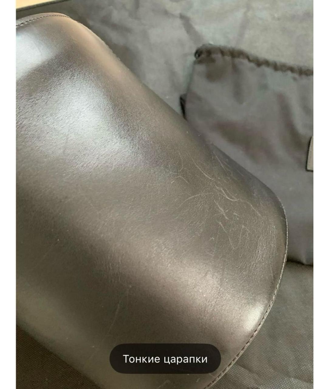 ALEXANDER WANG Черная кожаная сумка через плечо, фото 3