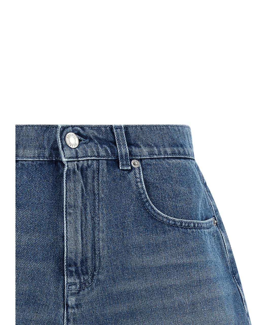 MOSCHINO Синие хлопковые шорты, фото 3