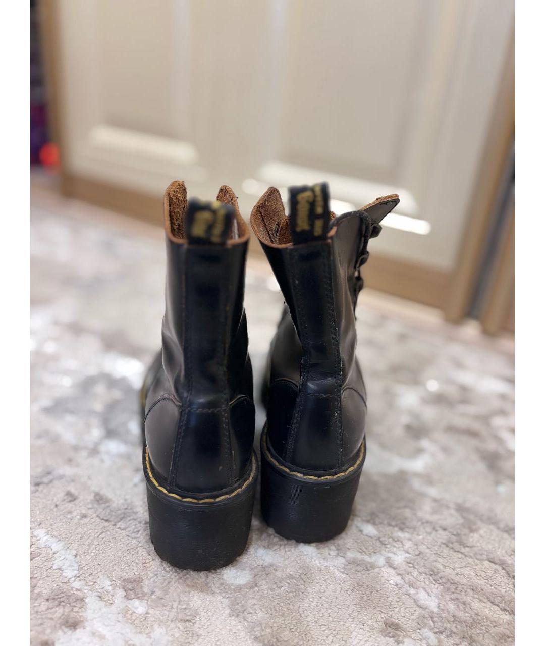 DR. MARTENS Черные кожаные ботинки, фото 4