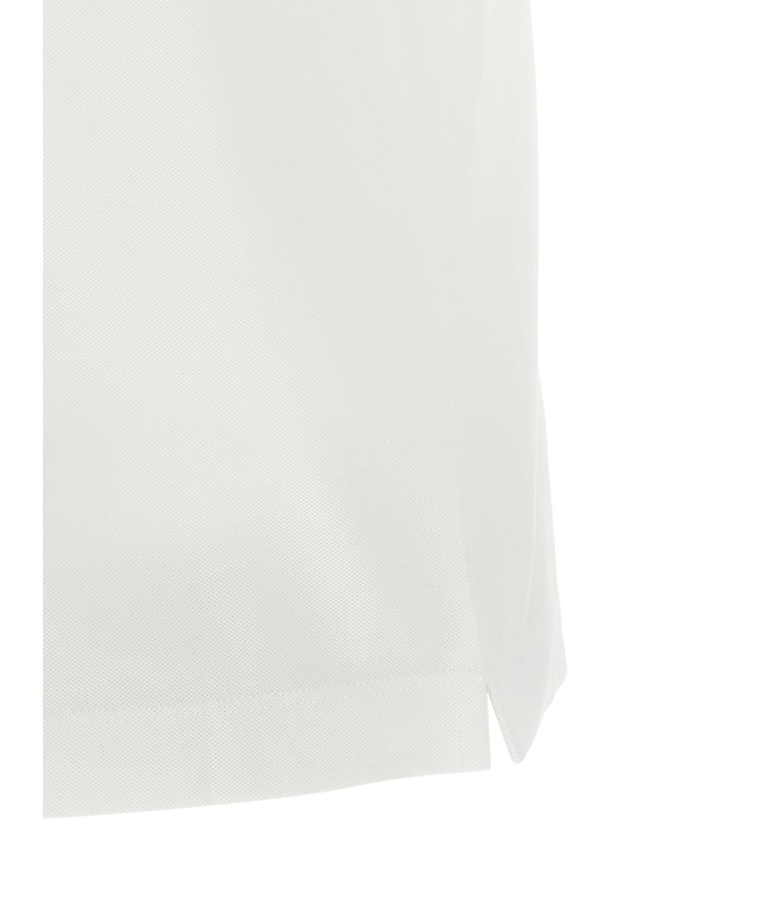 BRUNELLO CUCINELLI Белая хлопковая футболка, фото 4