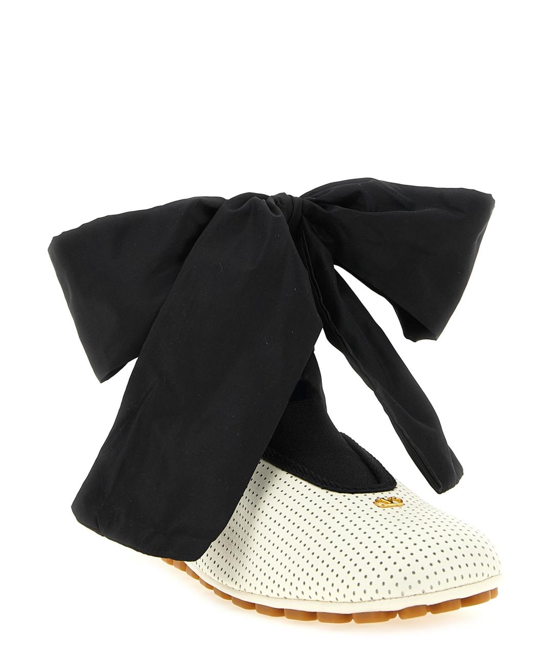 VALENTINO Белые кожаные балетки, фото 2