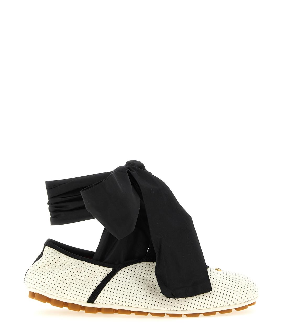 VALENTINO Белые кожаные балетки, фото 1