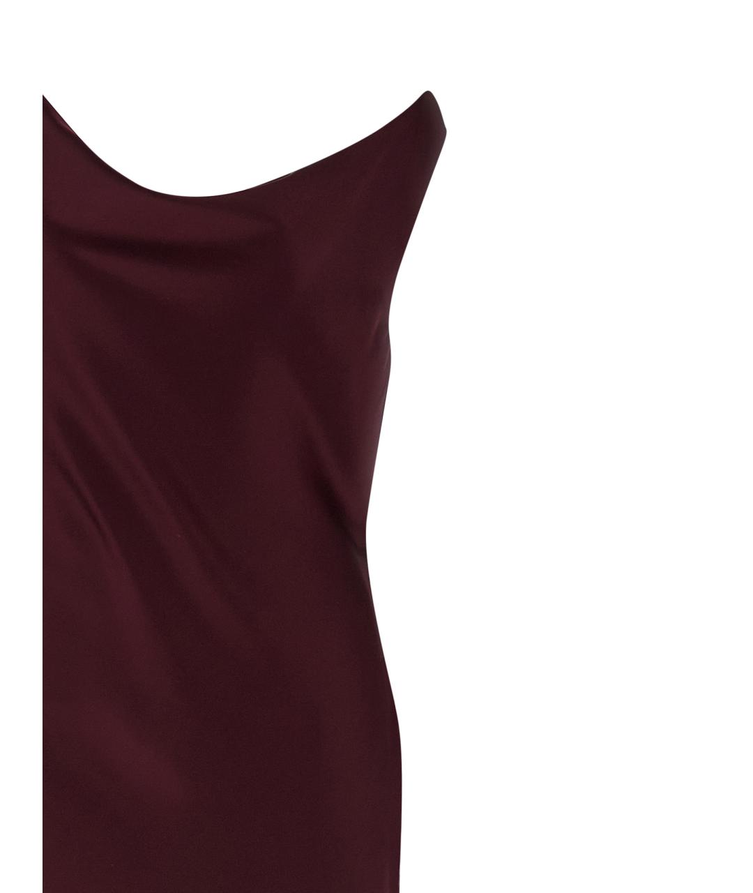 NORMA KAMALI Бордовое полиэстеровое вечернее платье, фото 3