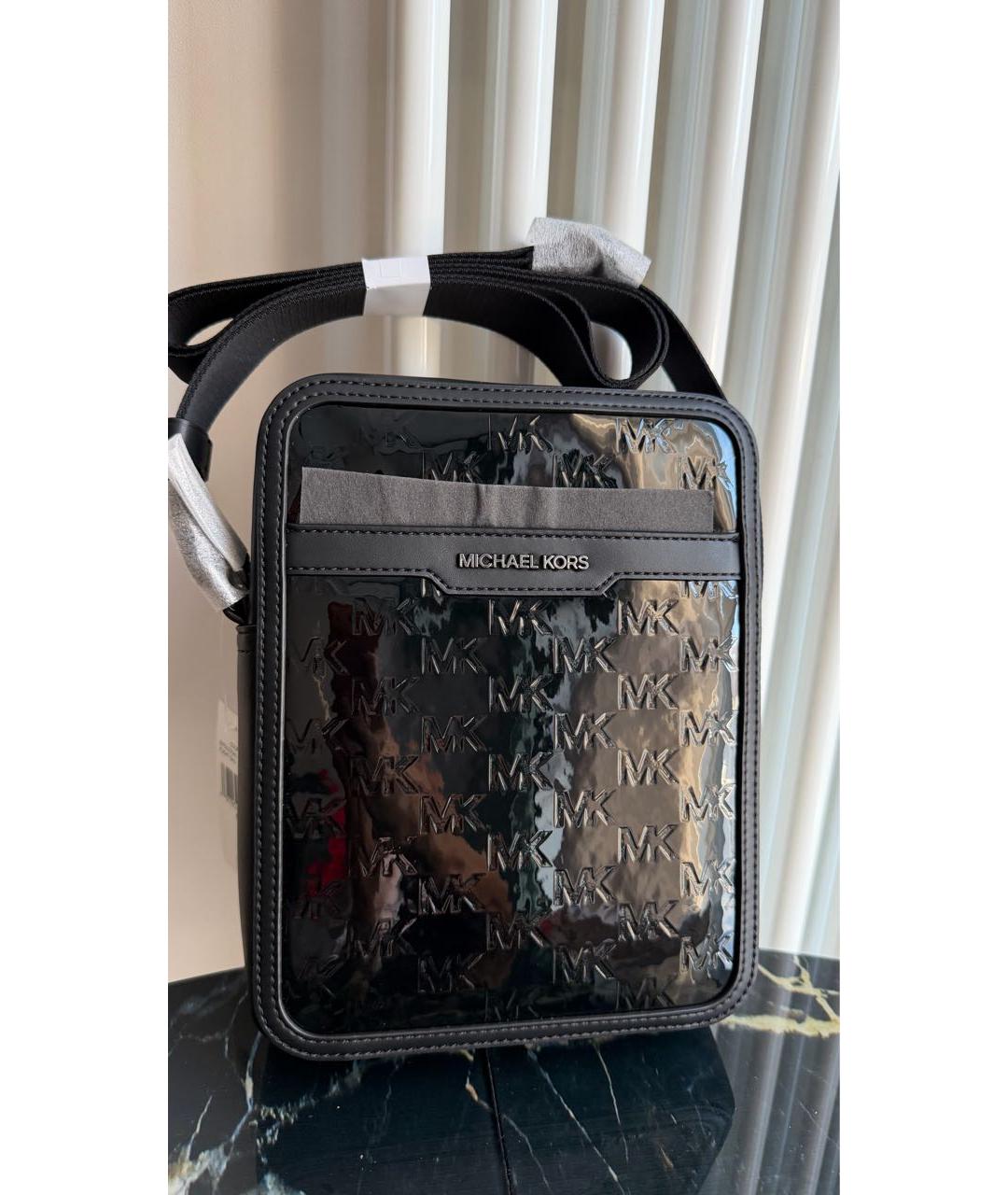 MICHAEL KORS Черная барсетка, фото 7