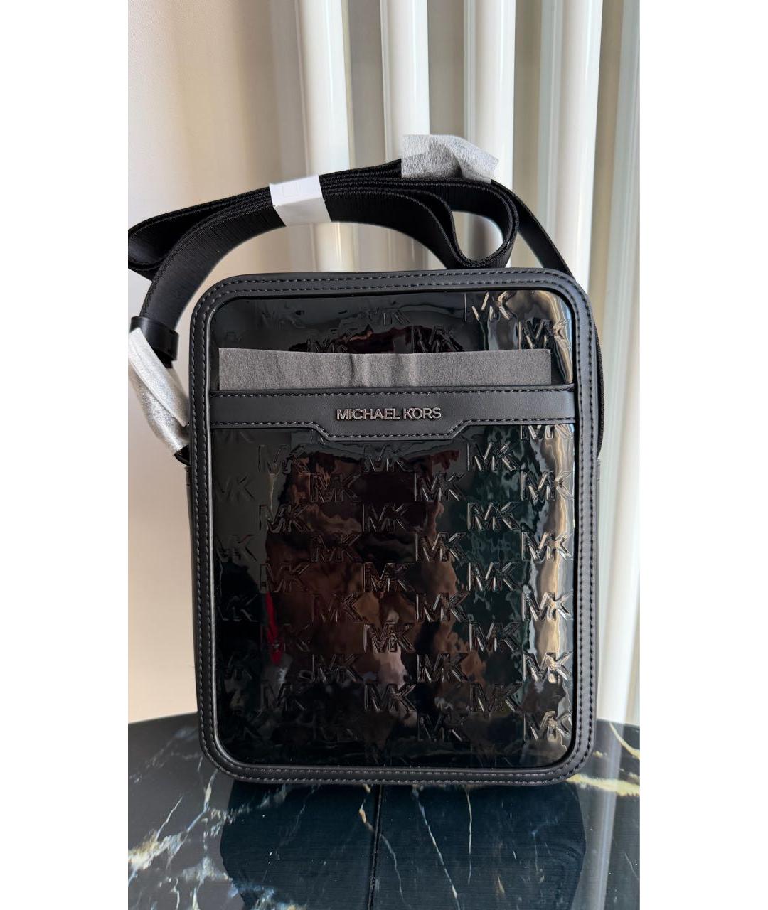 MICHAEL KORS Черная барсетка, фото 2