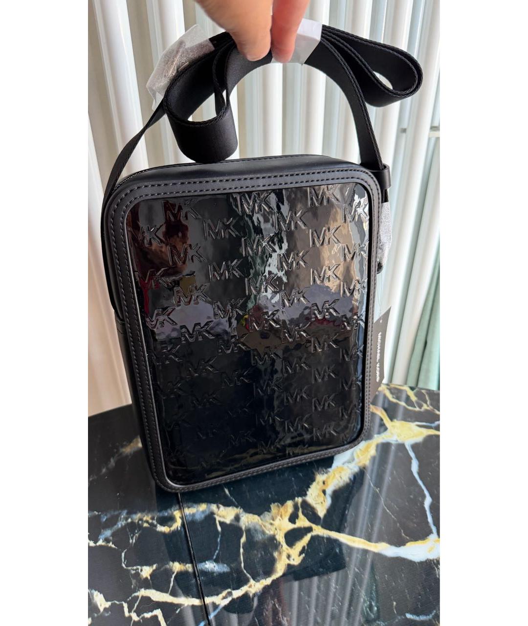 MICHAEL KORS Черная барсетка, фото 3