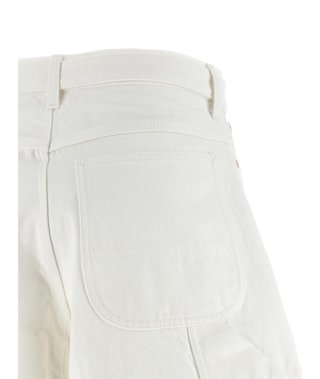 SACAI Белые хлопковые шорты, фото 4