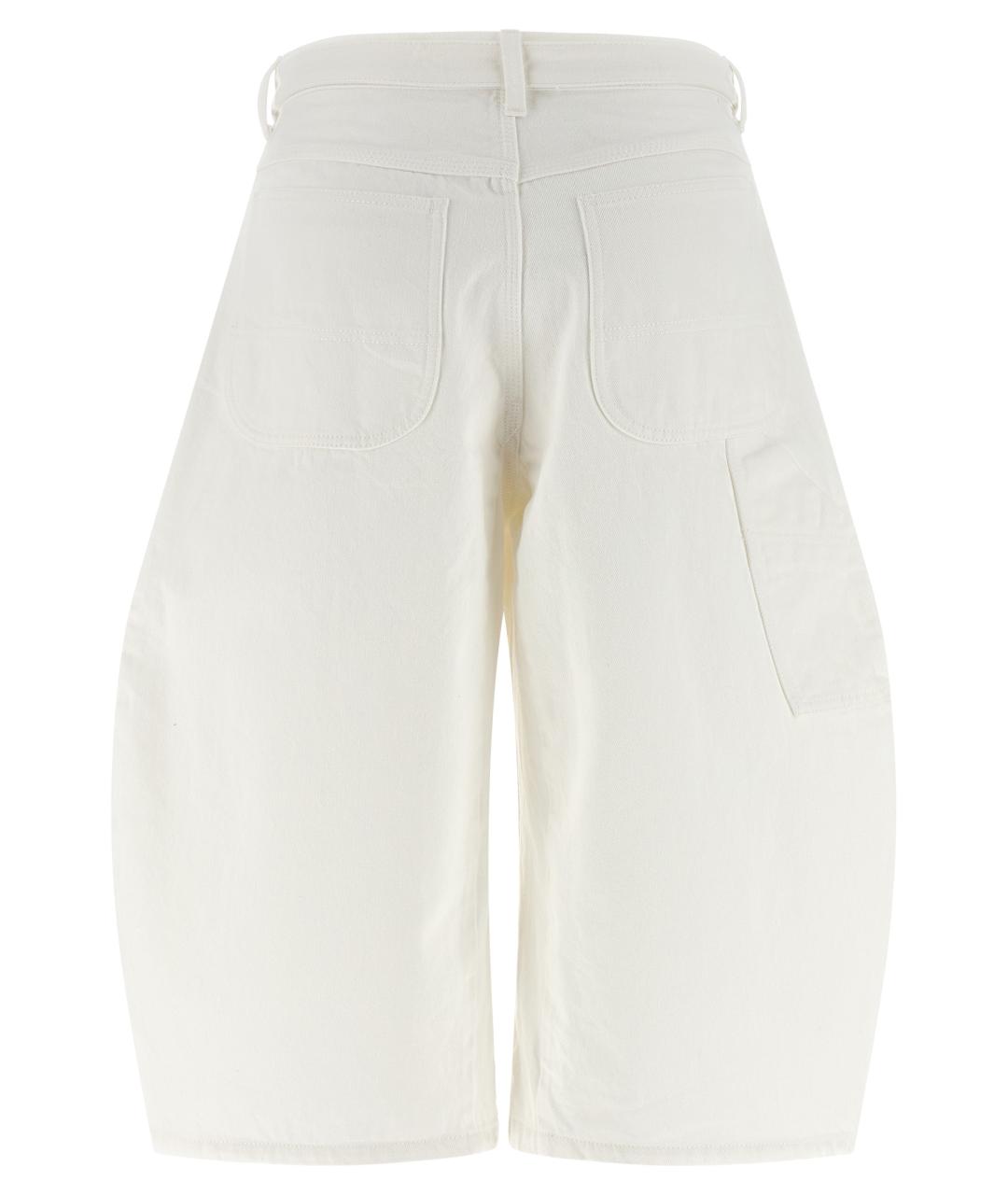 SACAI Белые хлопковые шорты, фото 2