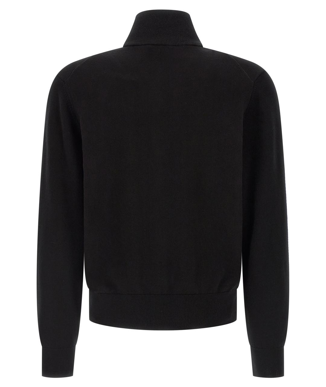 HUGO BOSS Черный хлопковый кардиган, фото 2