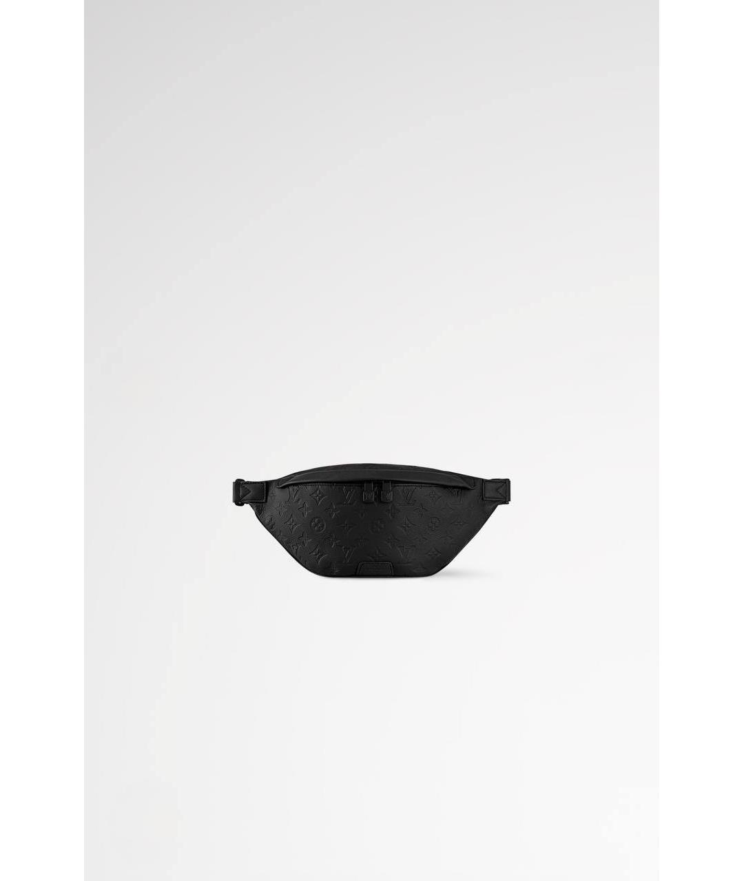 LOUIS VUITTON Черная кожаная поясная сумка, фото 5
