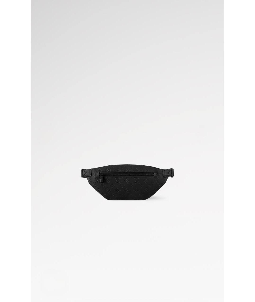 LOUIS VUITTON Черная кожаная поясная сумка, фото 2