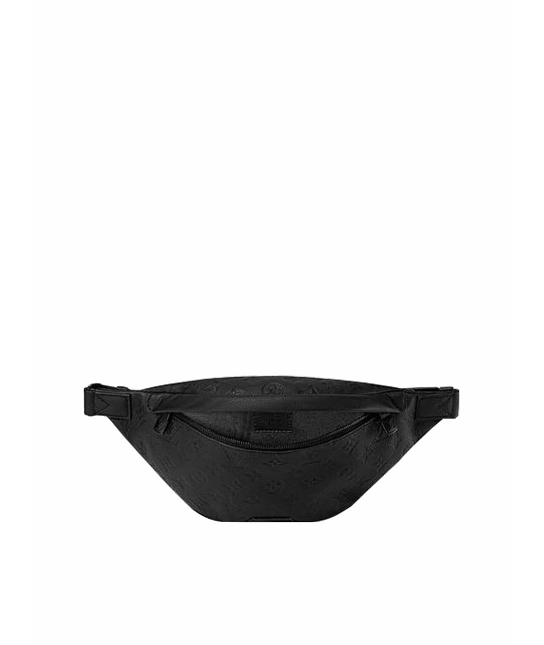 LOUIS VUITTON Черная кожаная поясная сумка, фото 1