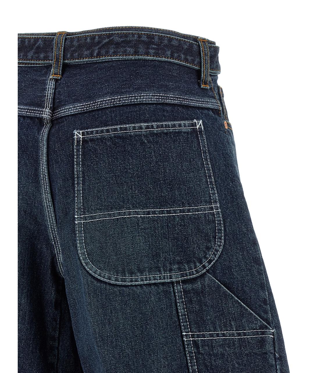 SACAI Темно-синие хлопковые шорты, фото 4