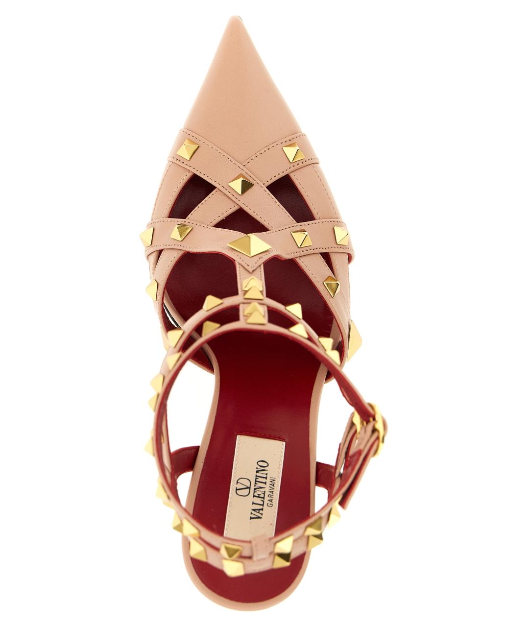 VALENTINO Розовые кожаные туфли, фото 4