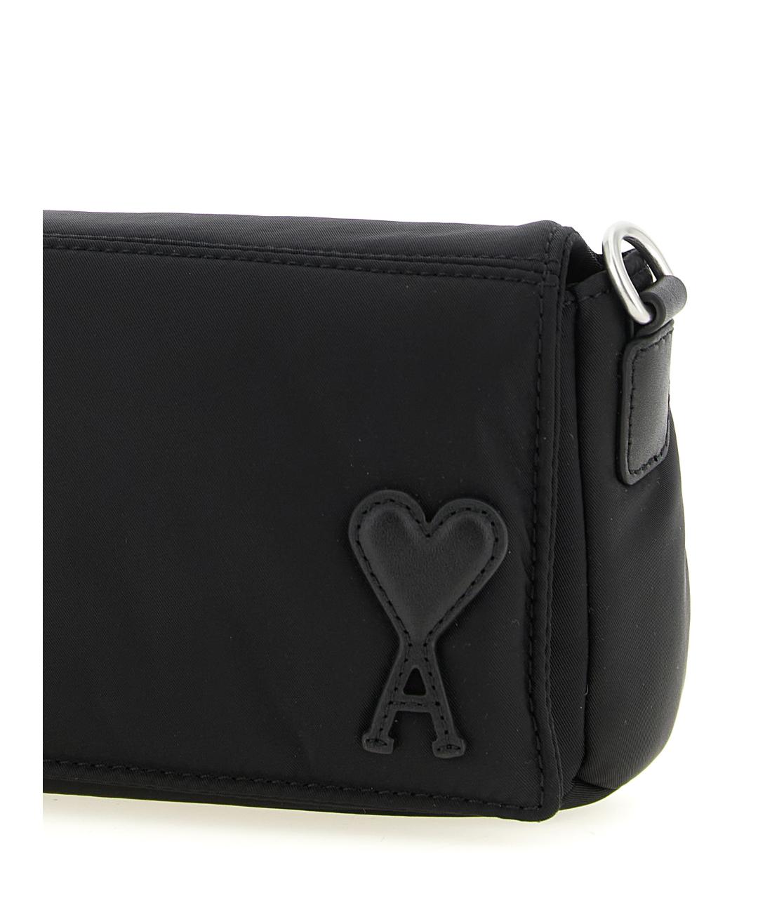 Ami Paris Коричневая синтетическая сумка на плечо, фото 3