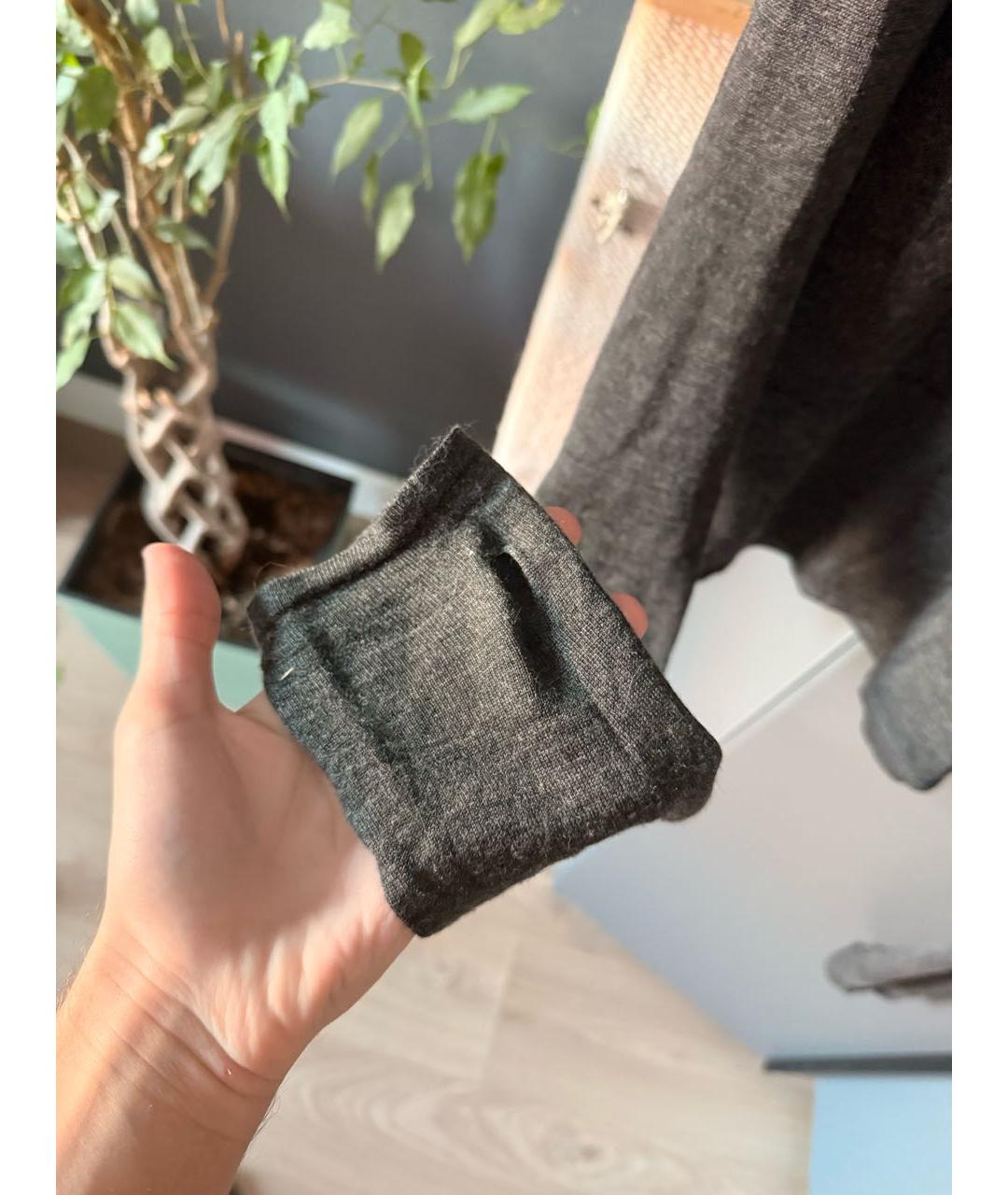 MAISON MARGIELA Серая хлопковая водолазка, фото 5