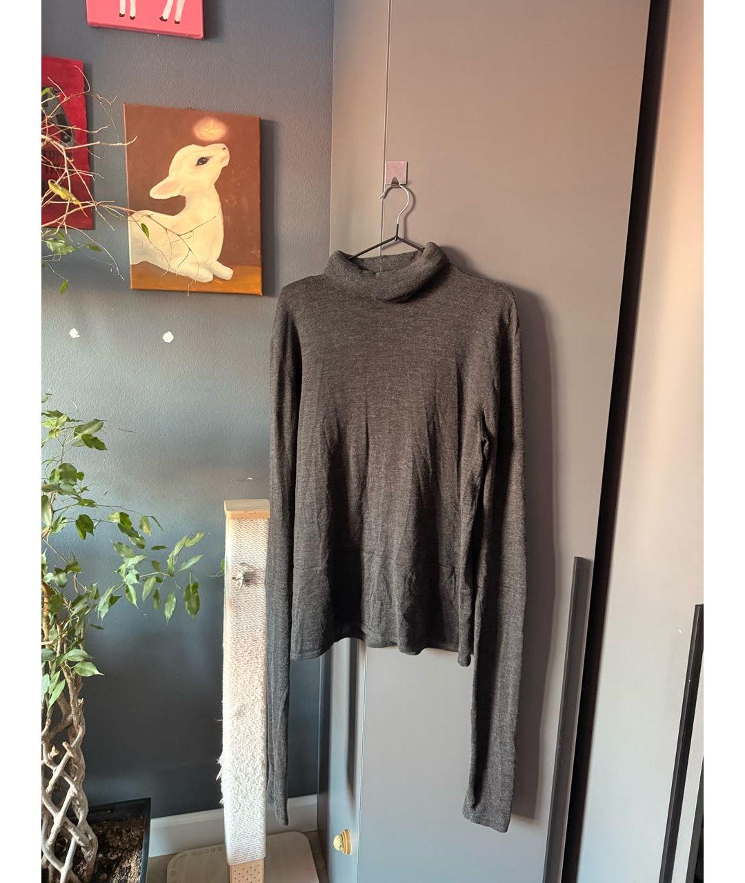 MAISON MARGIELA Серая хлопковая водолазка, фото 6