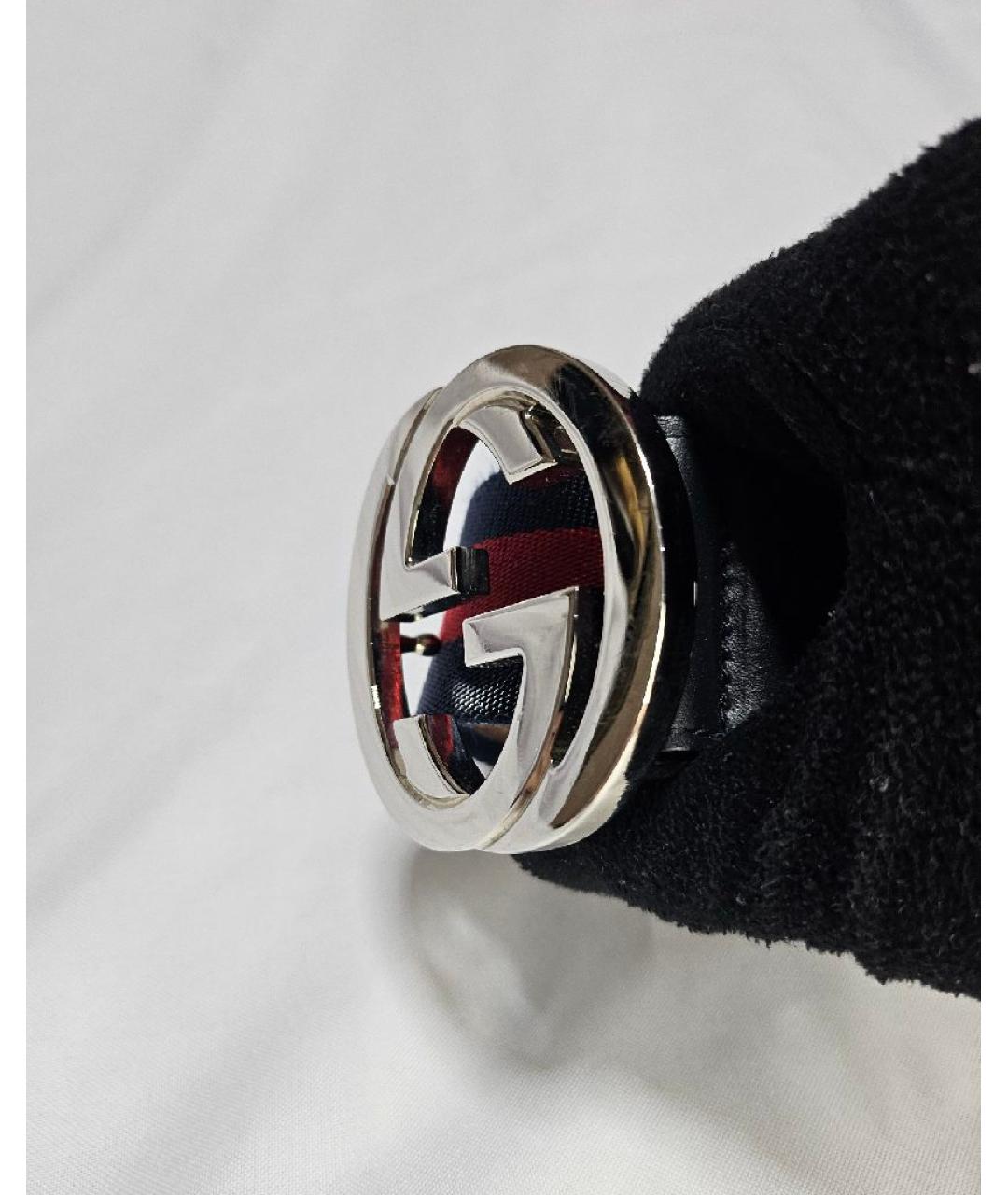 GUCCI Темно-синий ремень, фото 5