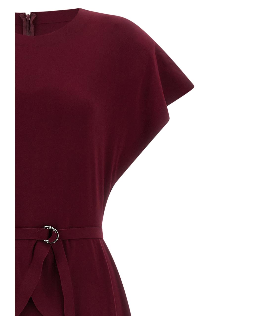 NORMA KAMALI Бордовое полиэстеровое платье, фото 3
