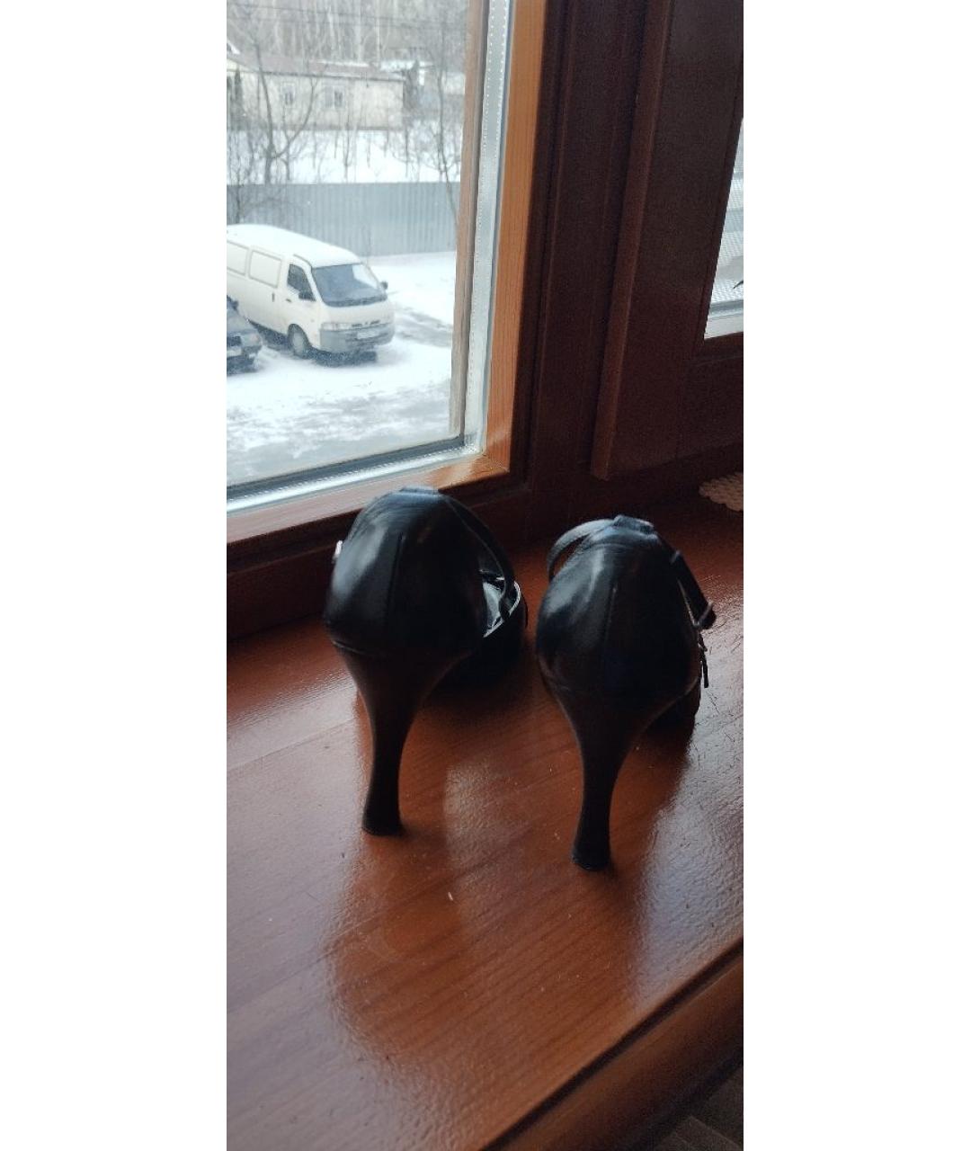 SERGIO ROSSI Черные кожаные туфли, фото 4