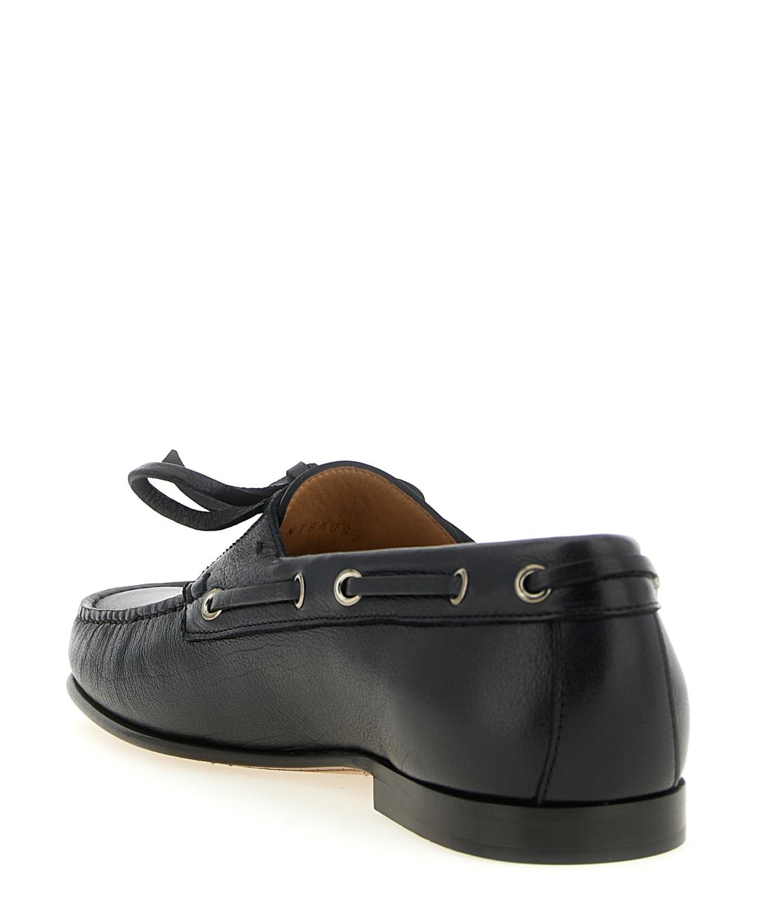 VALENTINO Черные кожаные лоферы, фото 3