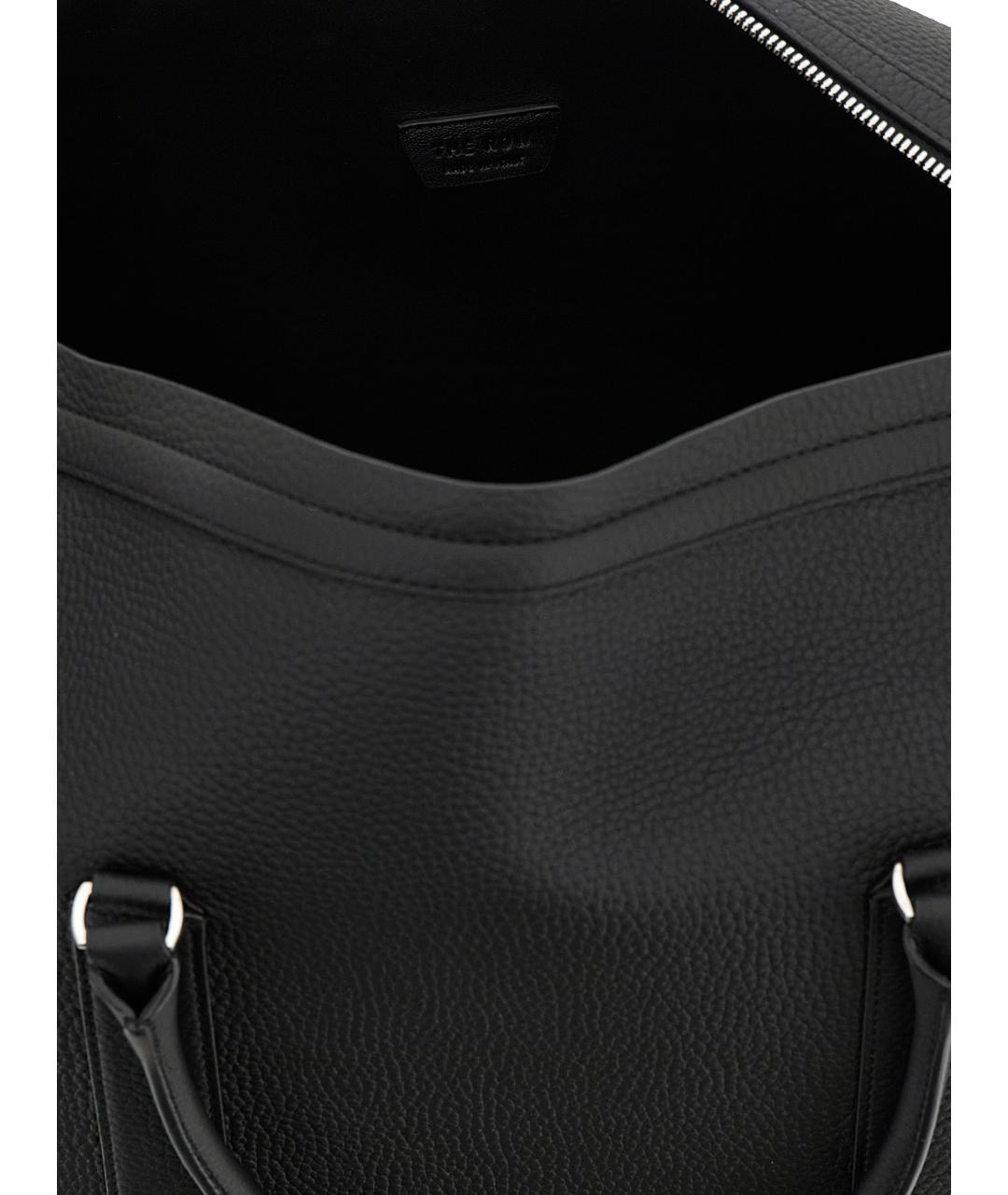 THE ROW Черная бархатная сумка тоут, фото 4