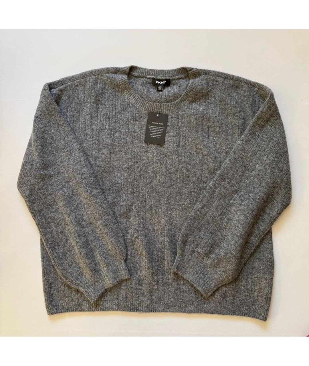 DKNY Серый полиэстеровый джемпер / свитер, фото 4