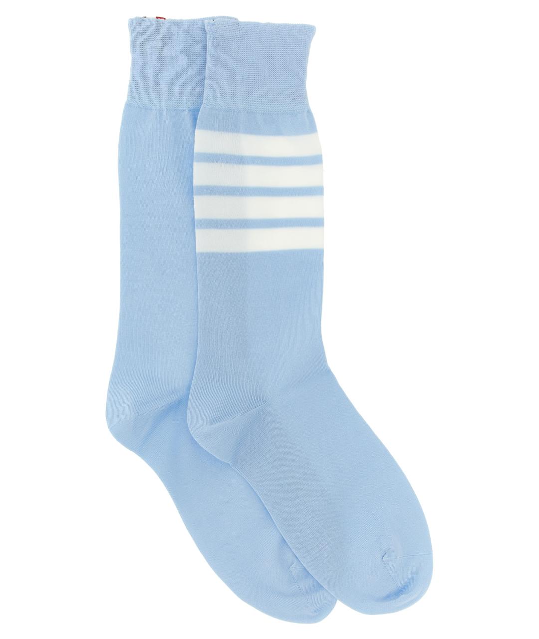 THOM BROWNE Голубые носки, чулки и колготы, фото 1