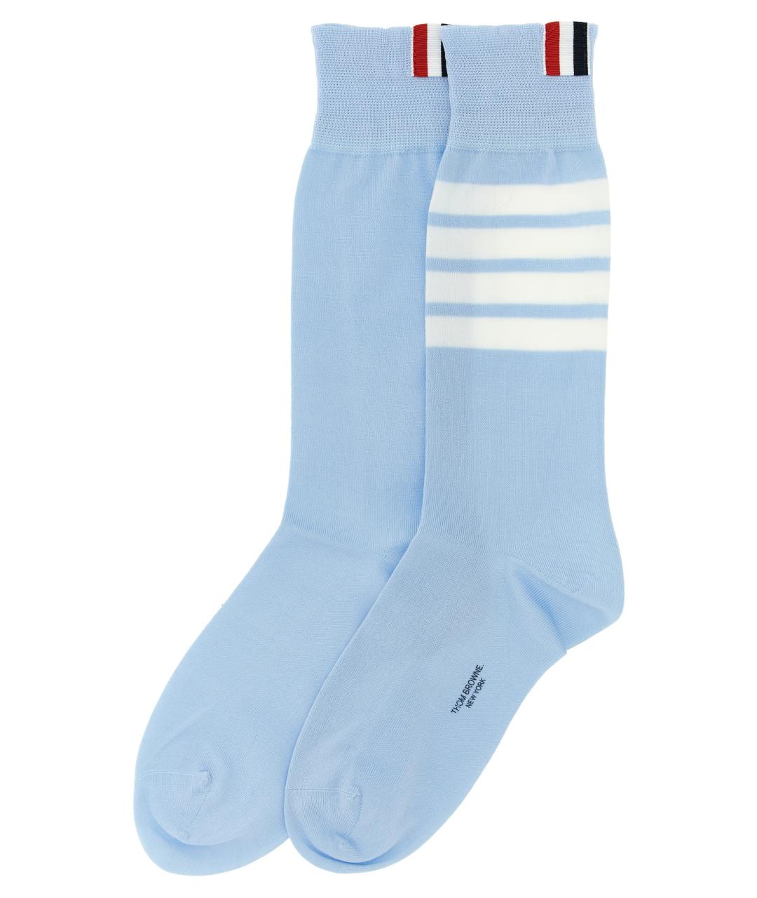 THOM BROWNE Голубые носки, чулки и колготы, фото 2