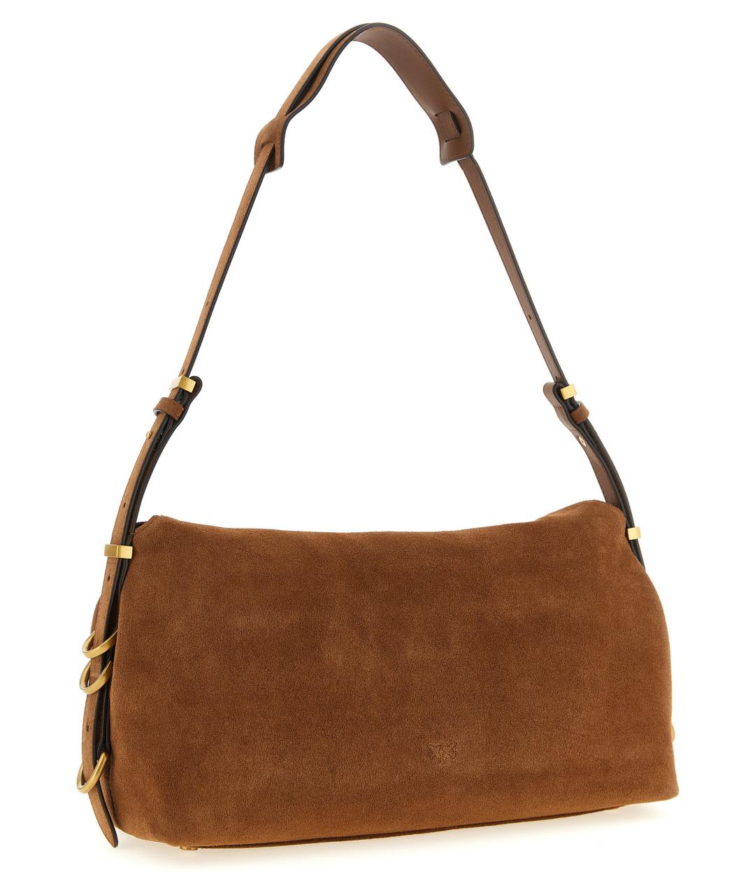 PINKO Коричневая замшевая сумка через плечо, фото 2