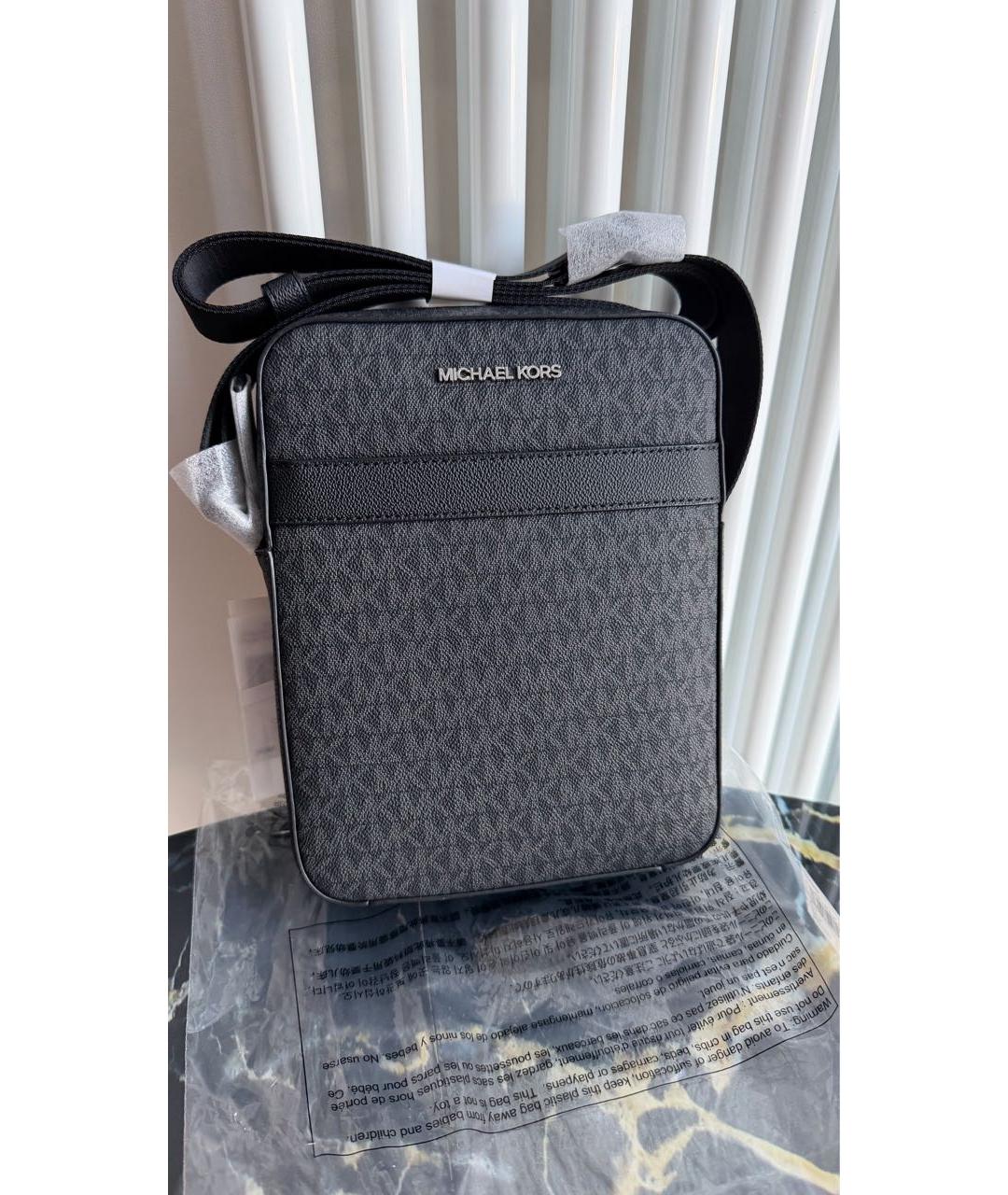 MICHAEL KORS Черная сумка на плечо, фото 2
