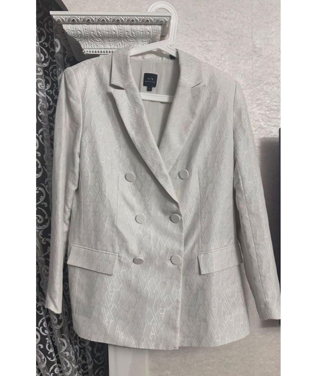 ARMANI EXCHANGE Белый хлопковый костюм с брюками, фото 2