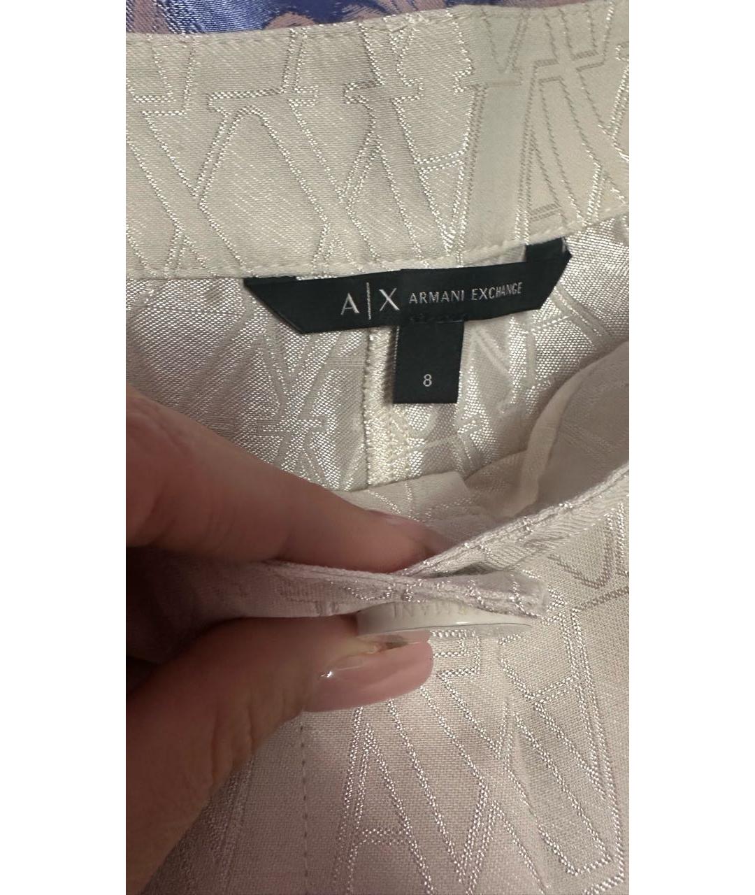 ARMANI EXCHANGE Белый хлопковый костюм с брюками, фото 8