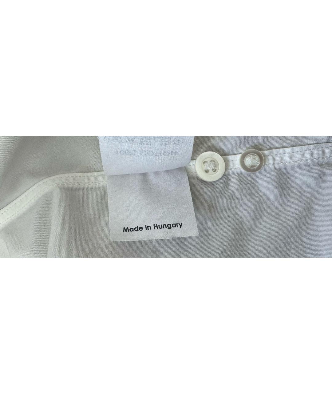 DRIES VAN NOTEN Белая хлопковая рубашка, фото 5