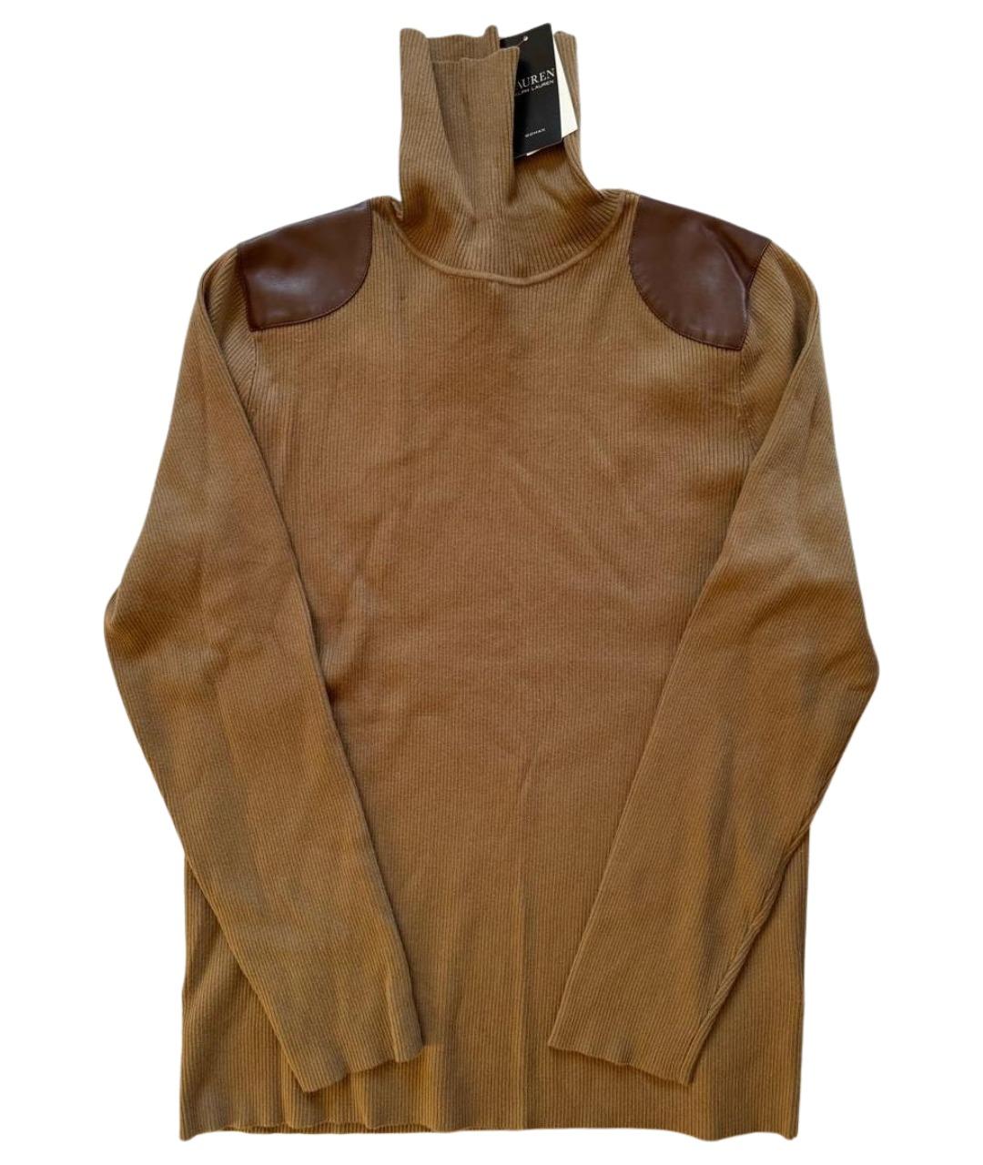 RALPH LAUREN Горчичная водолазка, фото 1