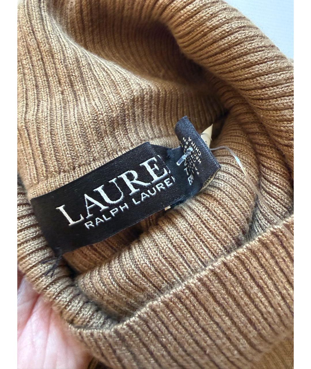 RALPH LAUREN Горчичная водолазка, фото 3