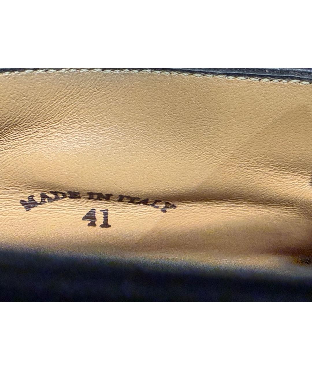 LORO PIANA Черные замшевые лоферы, фото 8