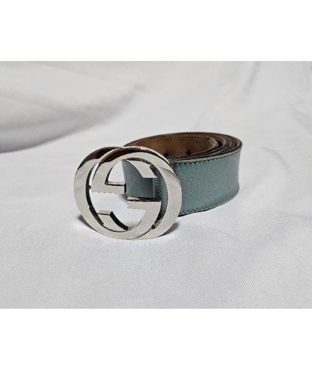 GUCCI Голубой ремень, фото 9