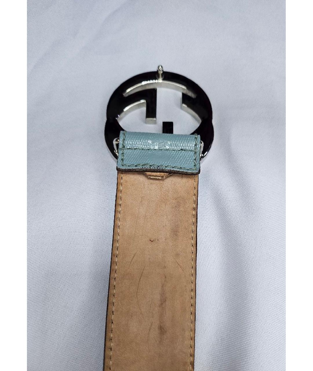 GUCCI Голубой ремень, фото 2