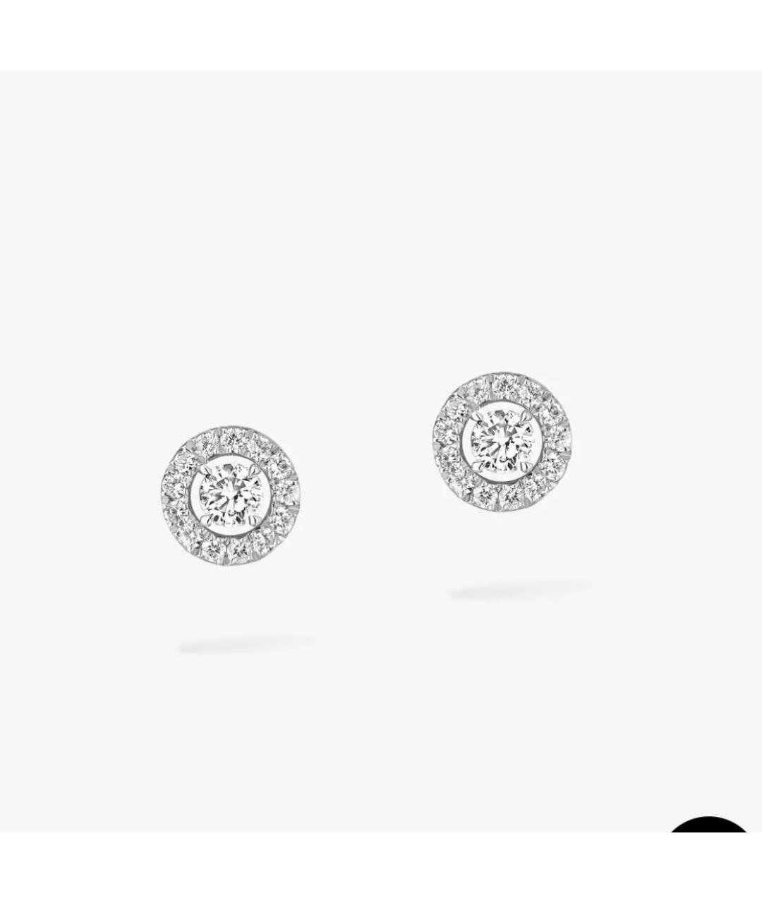 MESSIKA Серебряные серьги из белого золота, фото 4