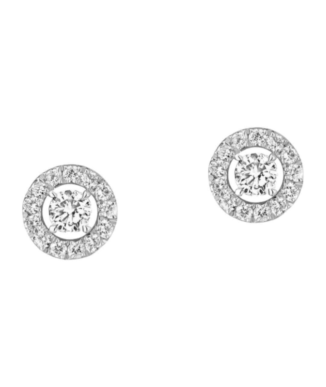 MESSIKA Серебряные серьги из белого золота, фото 1