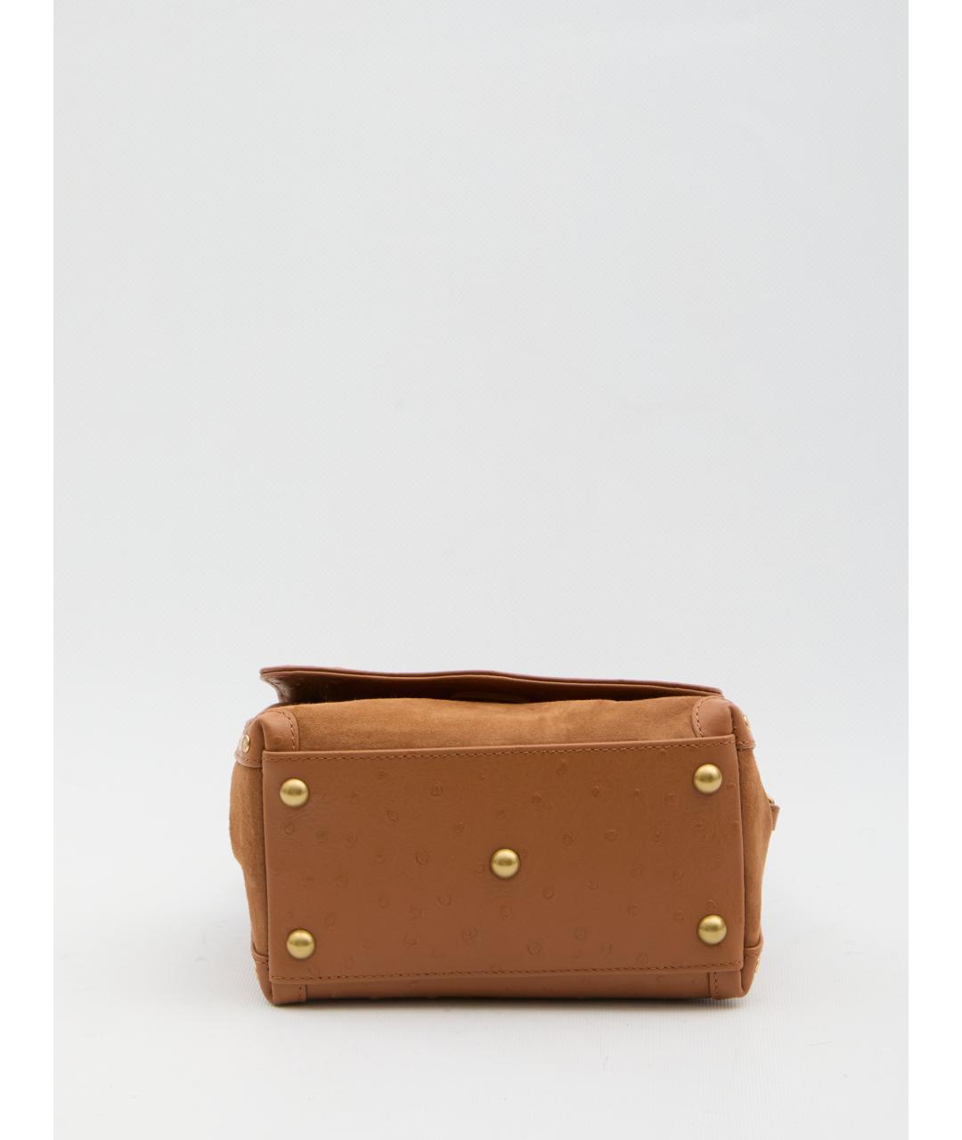 ZANELLATO Коричневая замшевая сумка тоут, фото 3