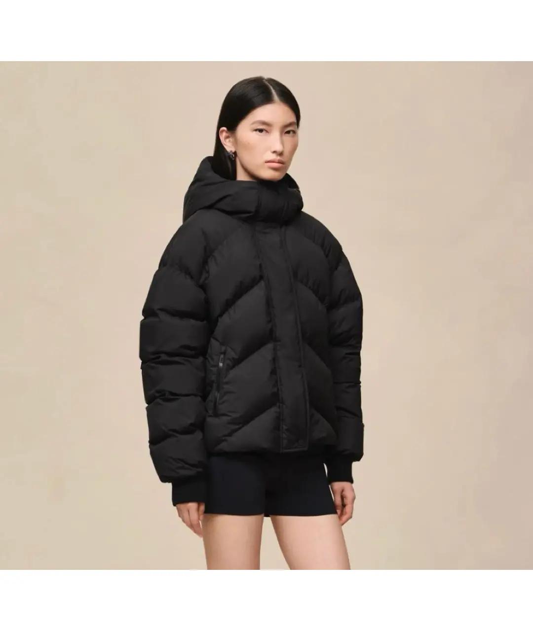 HERMES Черный полиэстеровый пуховик, фото 2