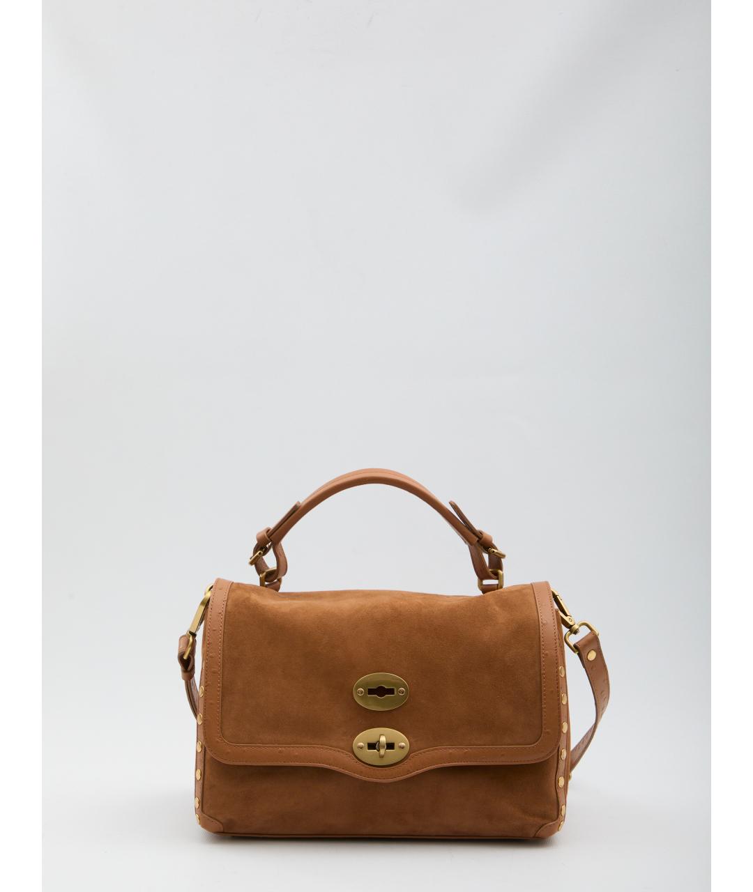 ZANELLATO Коричневая замшевая сумка тоут, фото 5