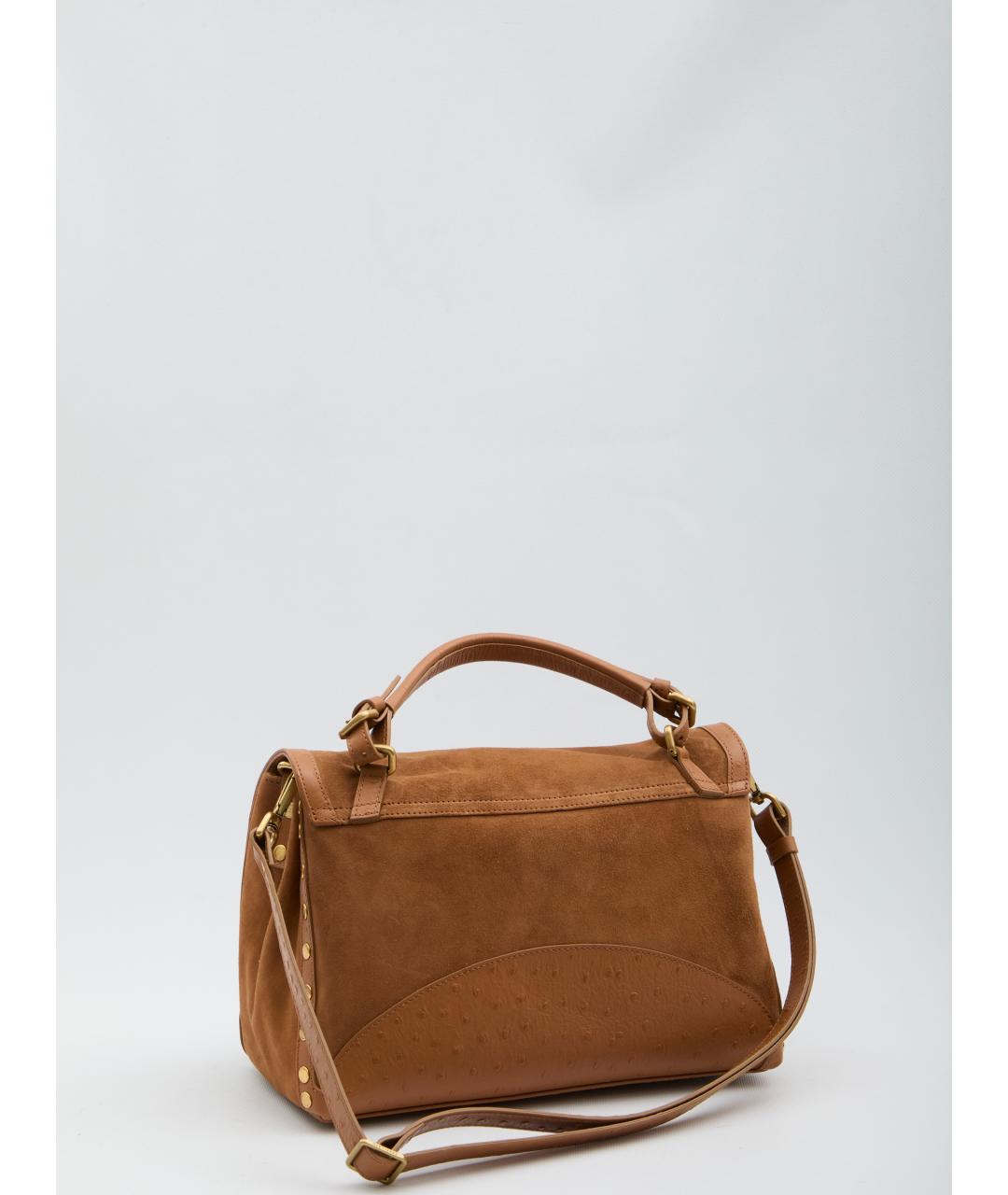 ZANELLATO Коричневая замшевая сумка тоут, фото 2