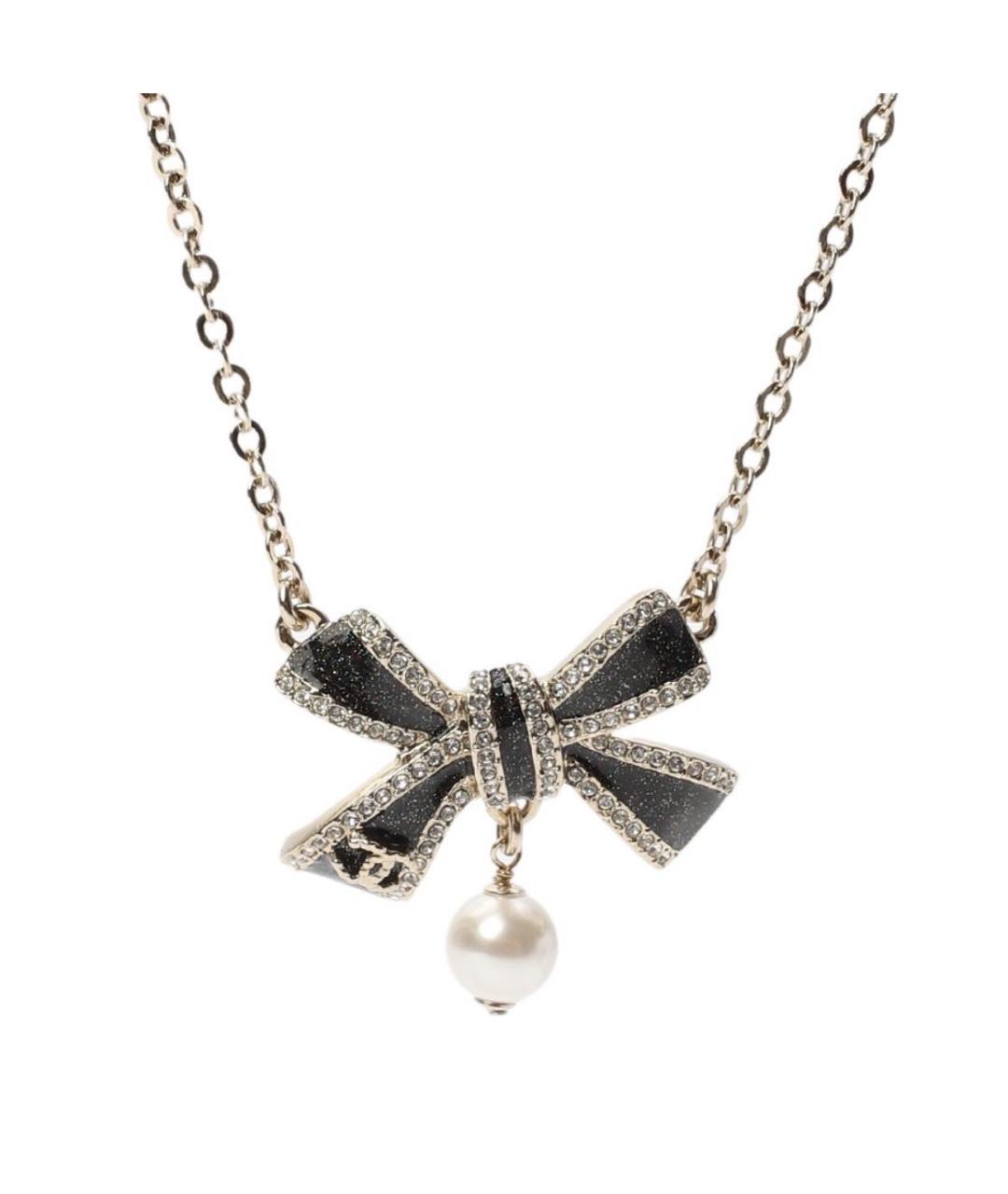 CHANEL Золотое металлическое колье, фото 1